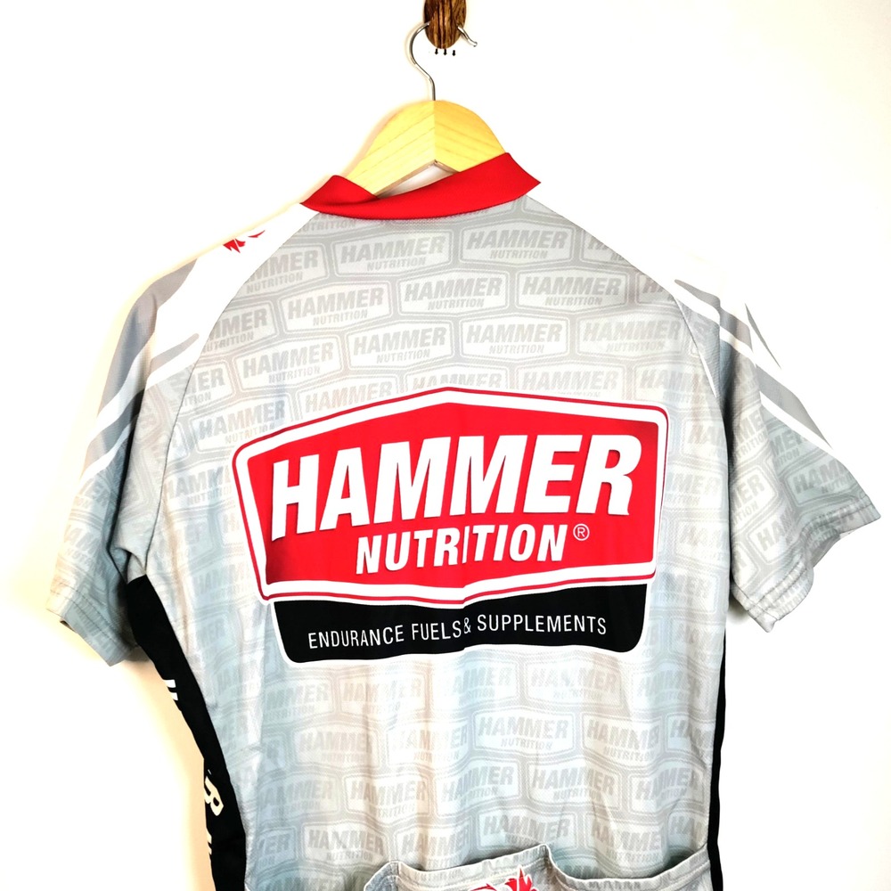 Voler Gray/Red XL‎ Hammer 25 Years Endurance 1/2 Zip Short Sleeve Cycling Jersey - Picture 6 of 11